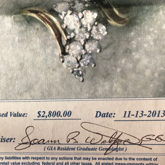 💍💍💍Beautiful Diamond Cluster Ring - Picture 7 of 7